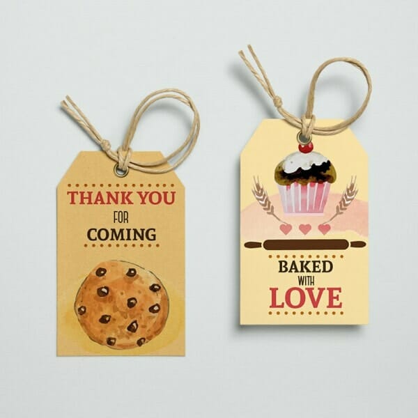 Cookie Label Tag Design