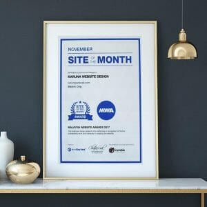 Malaysia Website Awards (MWA) for the Commercial Site of the Month Dec 2017