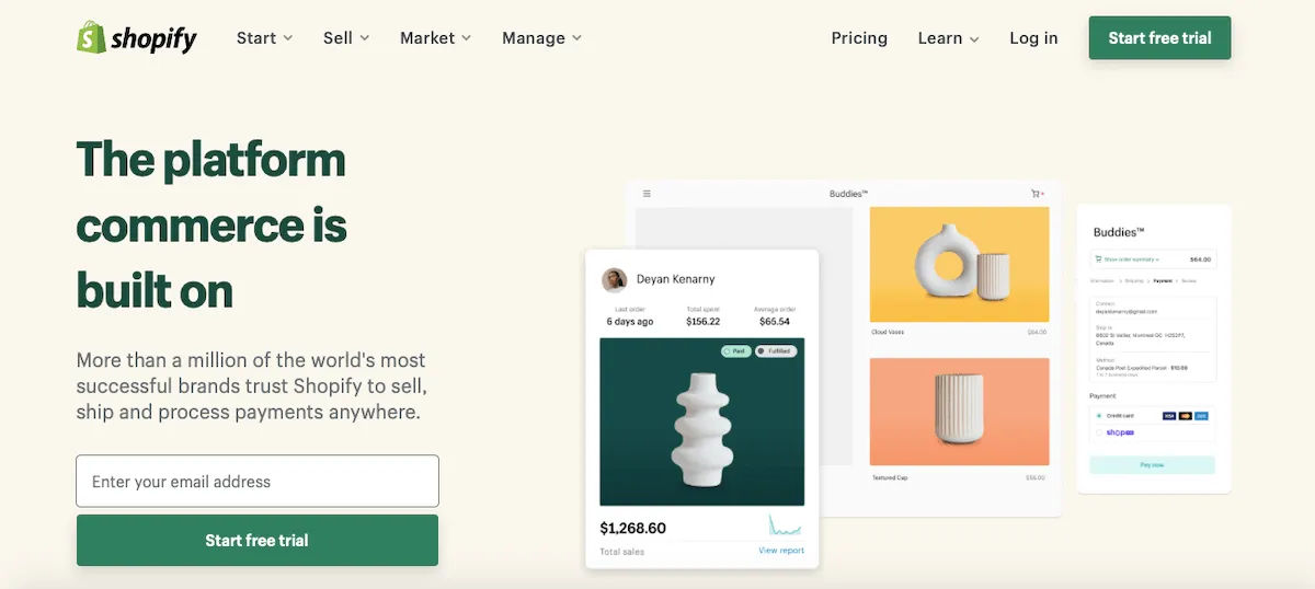 Shopify Ecommerce platform