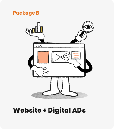 SME digitalisation package b for website design and digital ads